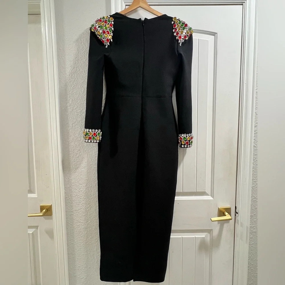 Bella Barnett Sophisticated Black Long Sleeve Dress! - Picture 5 of 8